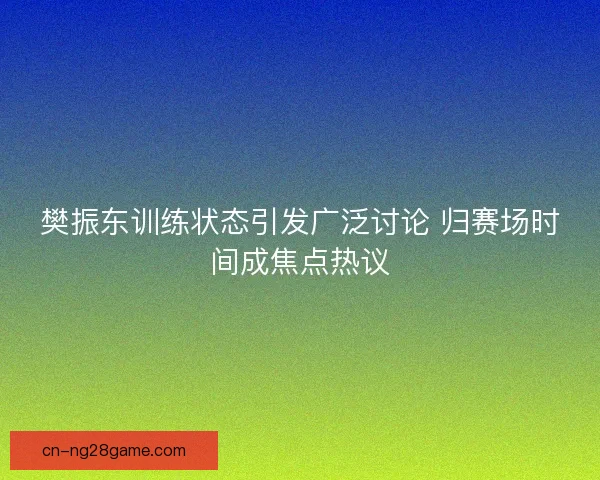 樊振东训练状态引发广泛讨论 归赛场时间成焦点热议